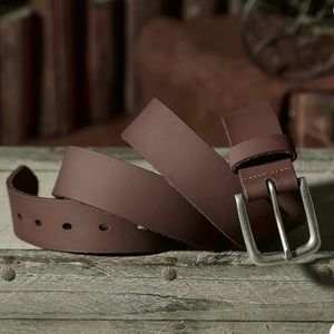 VATAN Men's Genuine Leather Classic Everyday Jean Belt, 1 3/8" N178-70